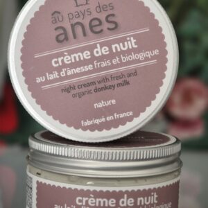 Crème de nuit au lait d’ânesse frais et bio 100ml